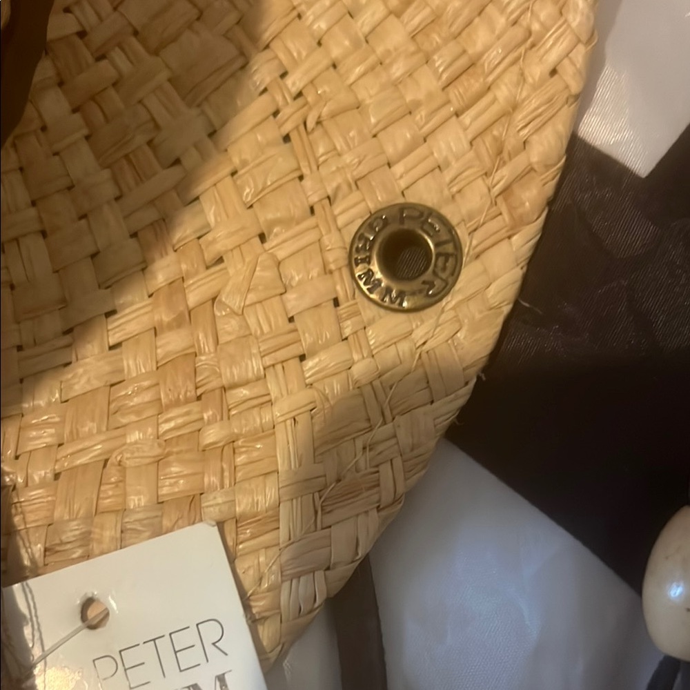 Peter Grimm Natural Straw Hat with Brown Band - Picture 3 of 8